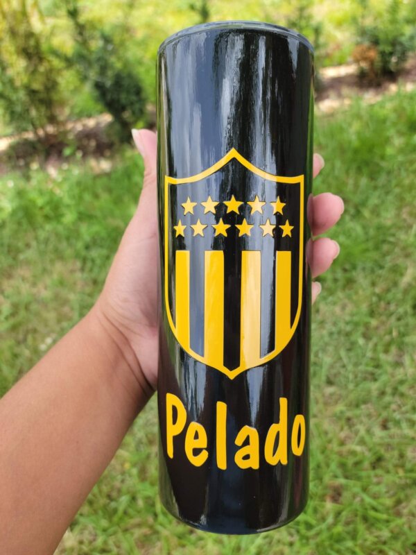 Vaso de Peñarol Uruguay Manya Carbonero Aurinegro