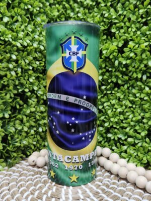 Brazil Soccer Tumbler Cup