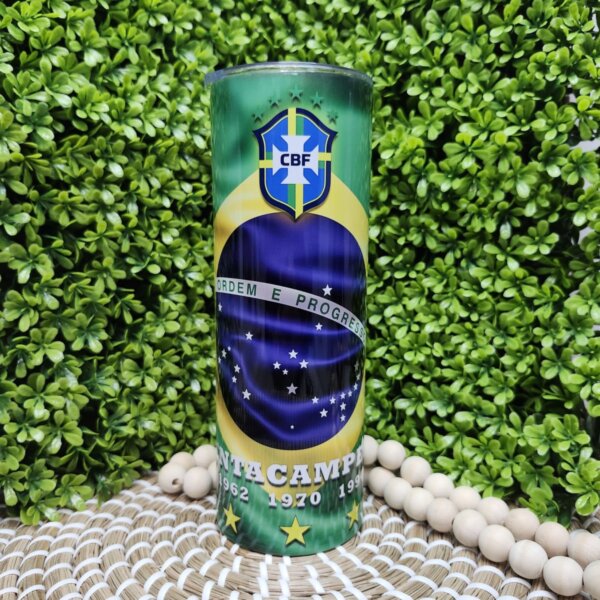 Brazil Soccer Tumbler Cup