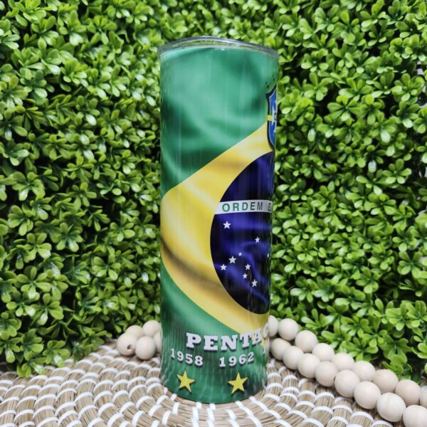 Brazil Soccer Tumbler Cup