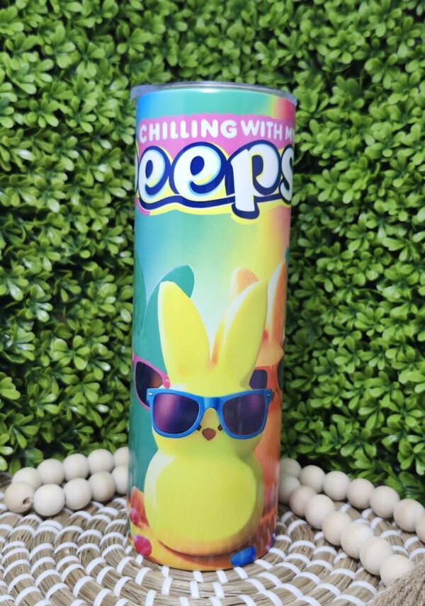 Chilling With My Peeps Easter Sublimation Tumbler