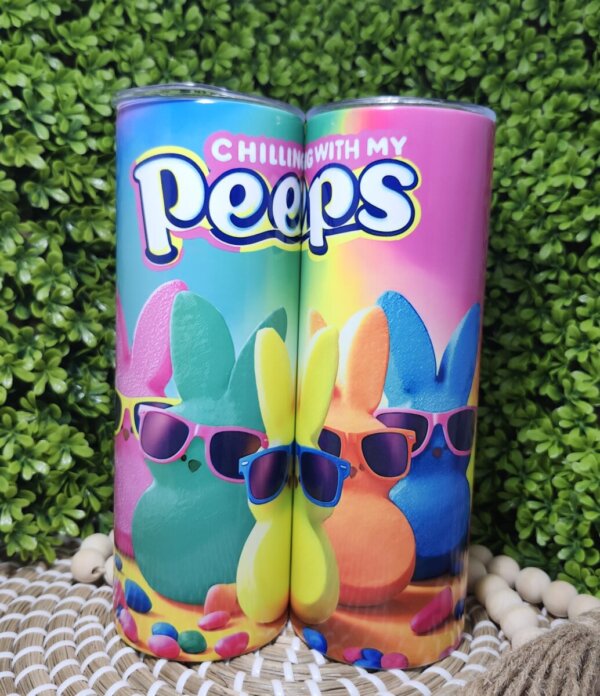 Chilling With My Peeps Easter Sublimation Tumbler